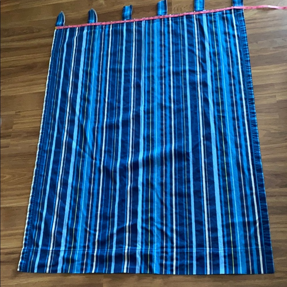 🧵Your Zone Blue Strip Curtains 🧵